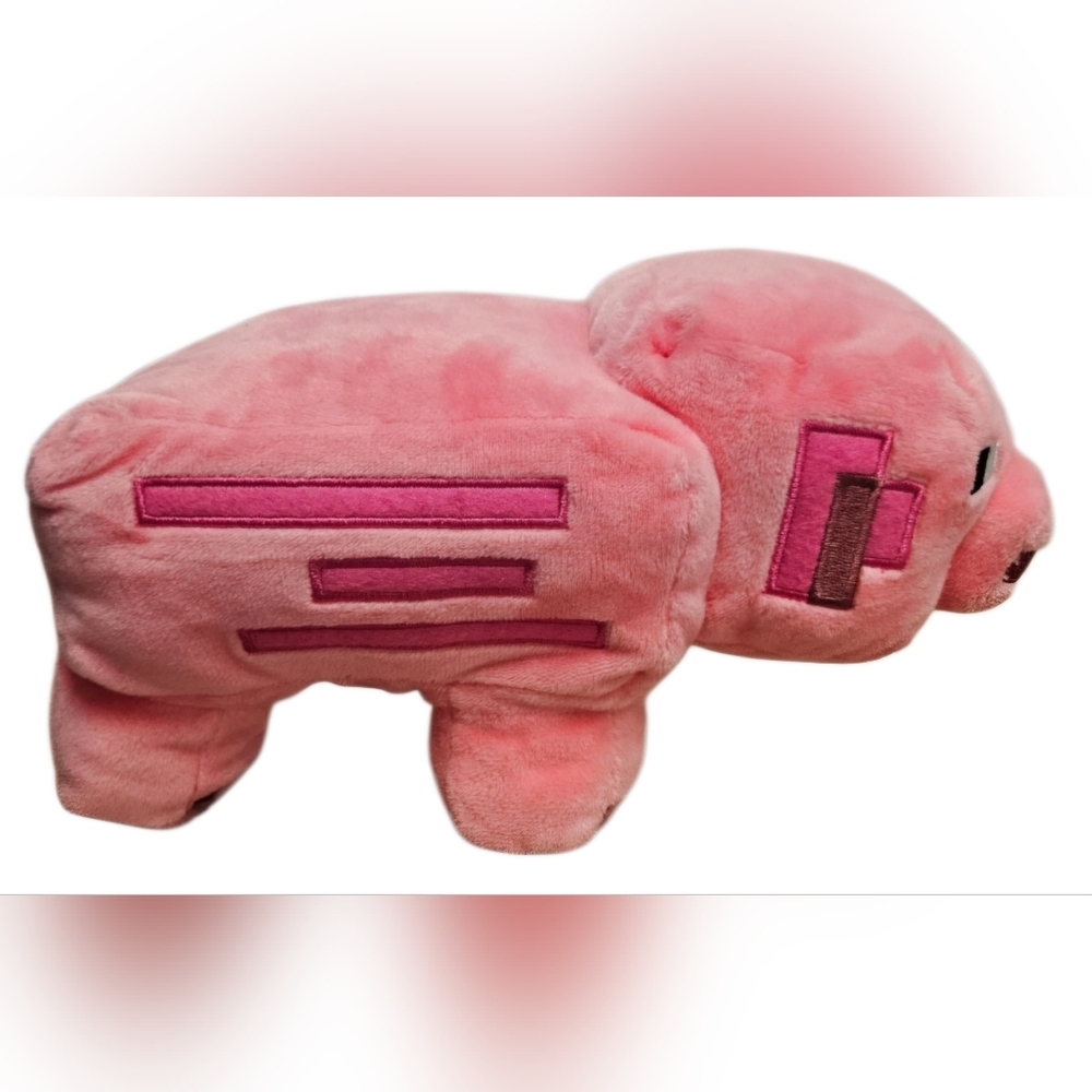 Minecraft Pig Plush Stuffed Animal Pink Mattel Mojang Studios Collectible Toy - Picture 5 of 11